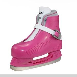 Bauer Pink Ice Skates with White Interior
